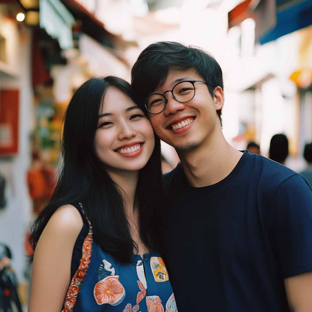 Happily engaged Singaporean couple with relationship advice | Astrology Whispers by Dave Gor